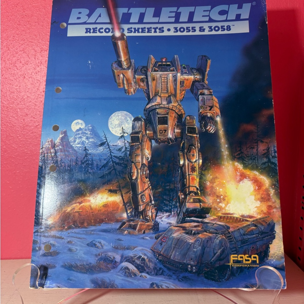 Vintage EUC Battletech Record Sheets 3055 & 3058 by FASA Corporation Collectible